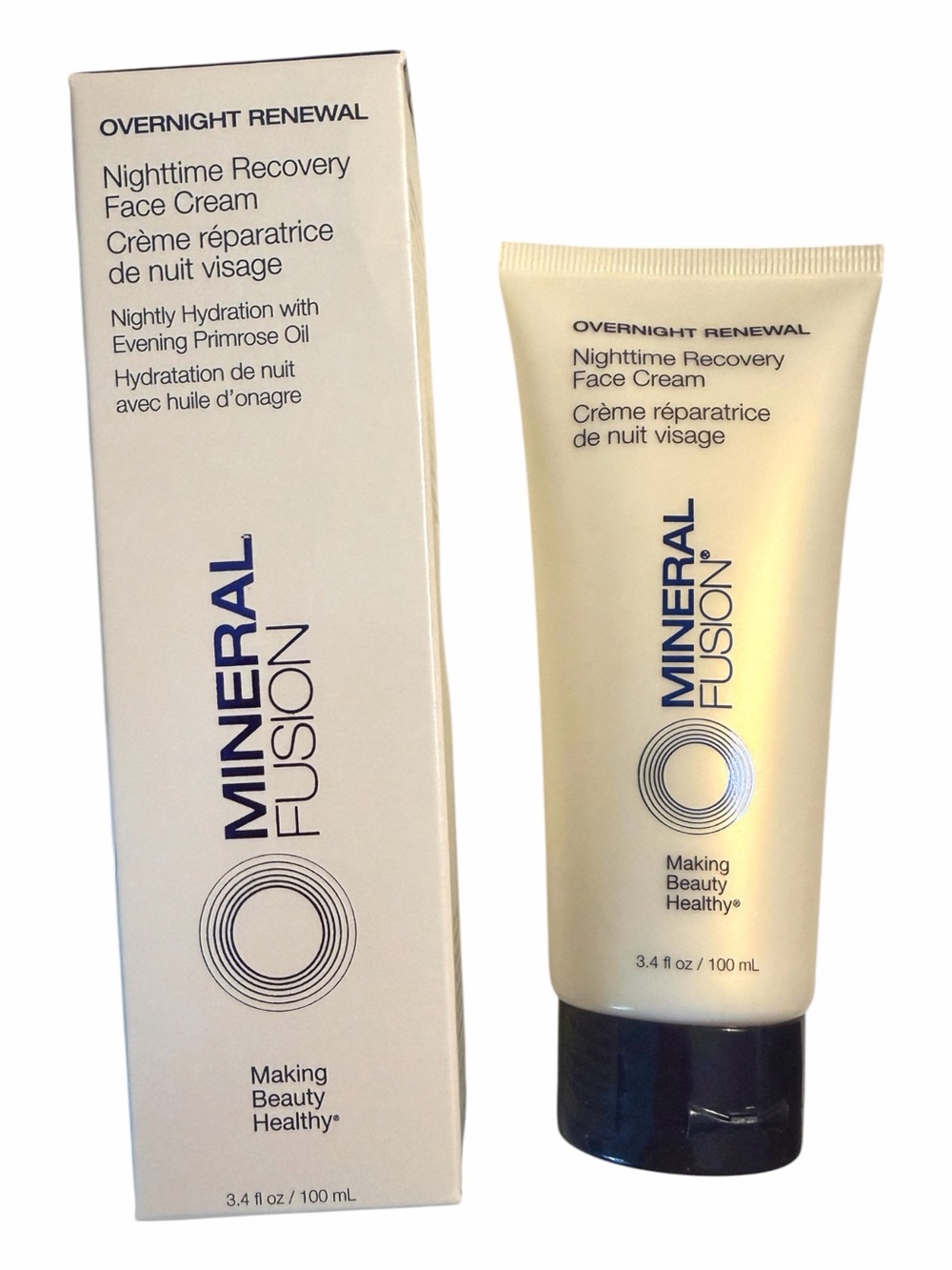 Mineral Fusion Overnight Renewal Nighttime Recovery Face Cream Full Size – NIB